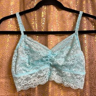 PINK - Victoria's Secret light blue lace bralette, size M Size M - $15 -  From Jessica