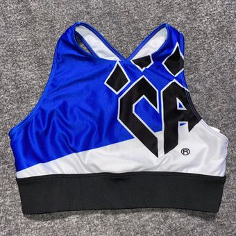 Rebel Athletics Cheer Athletics Retro Blue Practice Wear Bra by