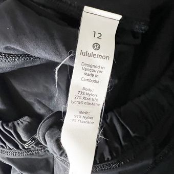 Lululemon Women's Nylon Stretch Ruffle Hood Quarter Zip Pullover Sweater  Black Size 12 - $50 - From Galore