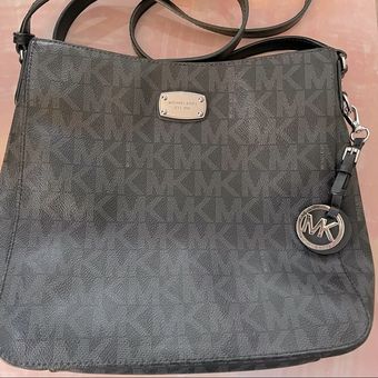 Michael Michael Kors Black Jet Set Travel Large Messenger