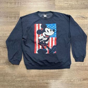 Disney Women Navy Blue Mickey Mouse Graphic Sweatshirt XL​ - $21 - From LaLa