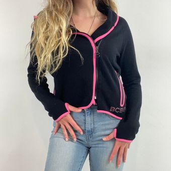 BCBGMAXAZRIA Bedazzled Zip Up Hoodie 21 From Claire