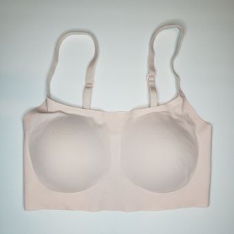 Krass&co True & Scoop Neck Adjustable Strap Light Pink Wireless Bra Small -  $22 - From Samantha