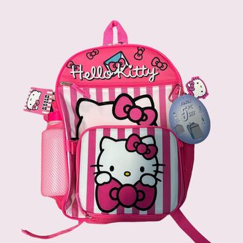 Hello Kitty Girls School Backpack 15 Sanrio Cat Pink w/ Pencil