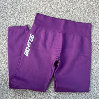 Bo+Tee booty contouring purple workout leggings size XL - $25 - From Karen