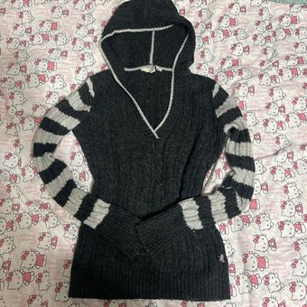 Hollister Co. Striped Hooded Sweaters