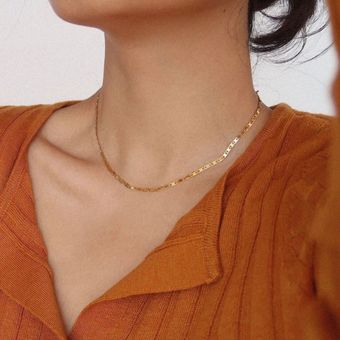 Slim Thicc Thin Chain Necklace 22