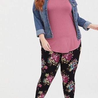 Torrid LEGGINGS Floral Print Cute, sz 00 … - $28 New With Tags - From Abigal