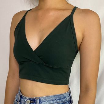 Brandy Melville Amara Dress - dark green