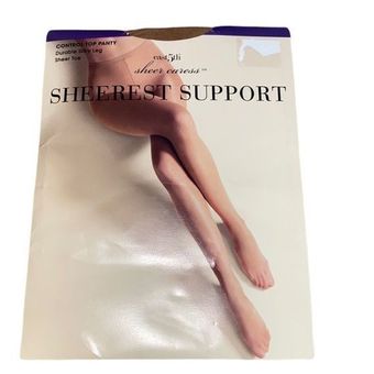 East 5th sheer caress‎ control top panty hose size average - $16