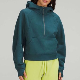 Lululemon Scuba Oversized Half-Zip Hoodie Green Jasper XS/S - $135 - From  Julie