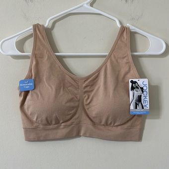 NEW Jockey Nude Modern Fit Microfiber Seamfree Removable Cup Crop Top Bra XL  - $16 New With Tags - From Katy