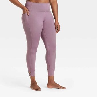 Purple Legging Women's High Waist Yoga Pant Workout Leggings Soft