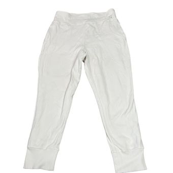 Puma Cream Ribbed Skinny Joggers Size L Women Size L - $10