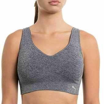 Puma Performance Women's Seamless Gray Sports Bra Size Small