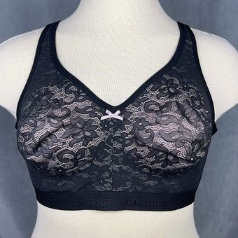 Cacique Lane Bryant Unlined Full Coverage No Wire Bra Size 46C Black Cotton  Blnd - $24 - From K