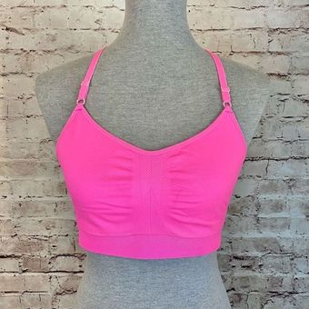 Victoria's Secret VSX Sports Bra Pink Racerback Low Medium