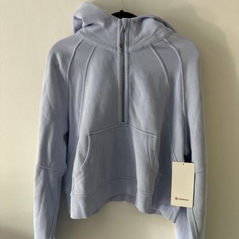 Sherpa Lined Scuba Half Zip - Silver Grey