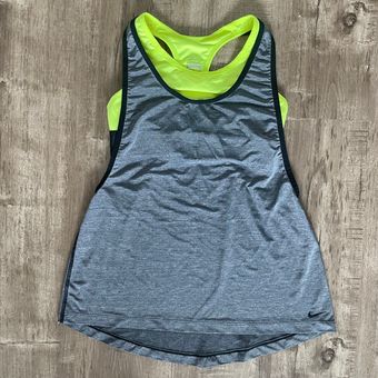 Nike Dri-Fit Shelf Bra Tank Size Small | Neon Yellow & Grey Gray $27 - From lauren