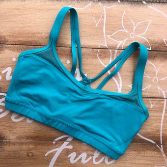 Lululemon Lulu Aqua Blue Sports Bra Size 6 - $45 (43% Off Retail