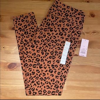 Wild Fable Women's Size Large High Rise Leggings Brown Leopard