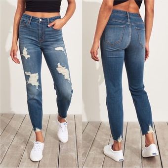 Hollister High Rise Slim Straight Jeans Classic Stretch Women's Size 00 /  23 Blue - $17 - From ThePoshJawn