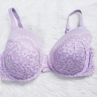 Victoria's Secret Lined Perfect Coverage Bra Purple Size undefined - $30 -  From TheSimpleSunflower