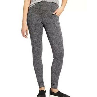 Athleta full length high waisted yoga pants small black with