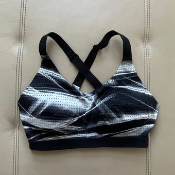 MARBLE SPORTS BRA- BLACK