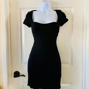 Nolan Short Sleeve Mini Dress Black
