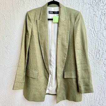 Zara linen jacket clearance womens