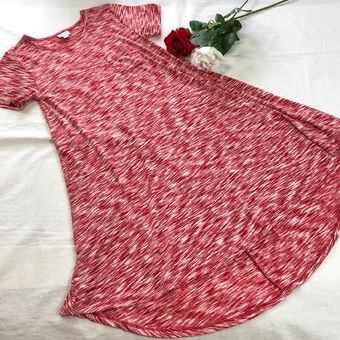 LuLaRoe Carly Dress XXS Red and White - $14 - From Stacked