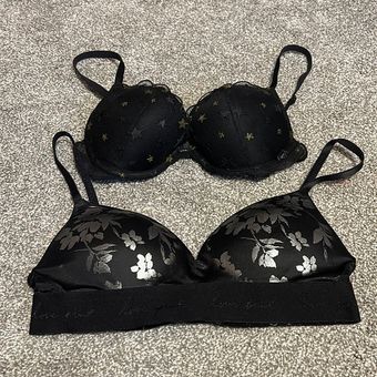 VINTAGE Victoria's Secret Bra Black Pink 34B  Victoria secret bras, Black  pink, Clothes design