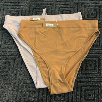 SKIMS 2 LOT COTTON JERSEY CHEEKY TANGA NWT Size 4X - $36 - From Cutie