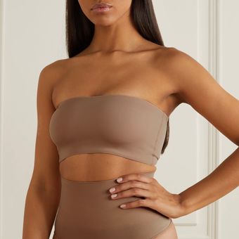 SKIMS Fits Everybody Oxide Bandeau Bra in Neutral Size XS Brown