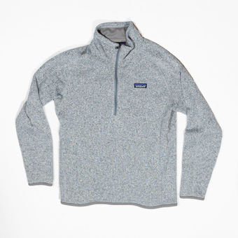 Patagonia Women's Better Sweater 1/4 Zip Pullover Knit Fleece Gray Large -  $87 - From Galore