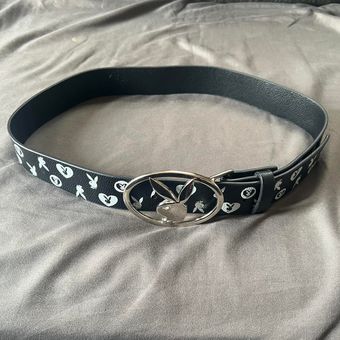 Playboy Black And White Monogram Belt Size undefined - $58 - From  bunnyxthings