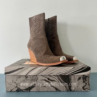 Jeffrey campbell sales booties snakeskin