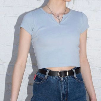 Brandy Melville Blue Ashlyn Top - $17 - From crystal