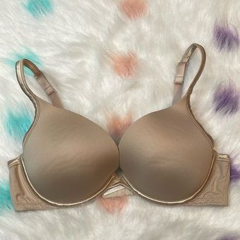 Cacique Tan/Cream Smooth Bust Plunge Bra Size 38D - $19 - From Tara