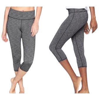 Athleta Womens Leggings Size XS Space Dye Gray Chaturanga Capri Crop 921625  - $18 - From Katie