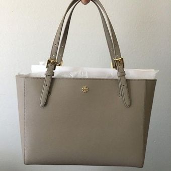 Tory Burch Emerson Small Buckle Leather Tote