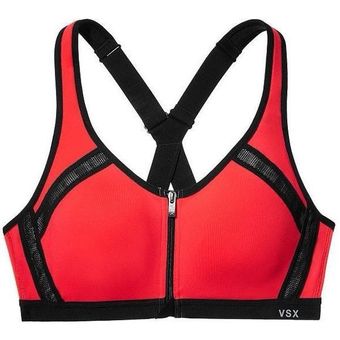 Victoria's Secret VSX Sport Incredible Front Zip Sports Bra Size 34B