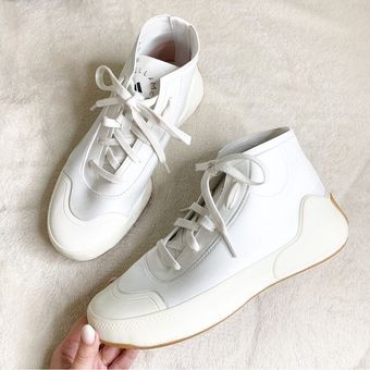 Adidas by Stella McCartney Treino Mid-Cut White/Pearl Rose Sneakers Size  7.5 - $149 - From Madelynn
