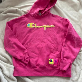 Champion Hot Pink Reverse Weave Hoodie Size L 19 62 Off