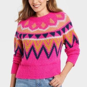 A new day pink deals sweater