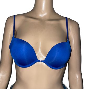 Gilly Hicks Push 'Em Up Plunge Bra Blue Size 44 B - $13 - From