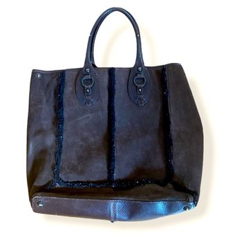 Suede Tote  Banana Republic