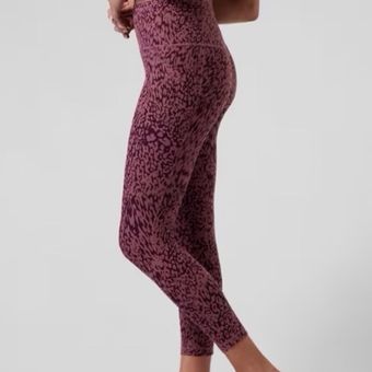 Athleta SALUTATION STASH POCKET II PRINTED 7/8 - Leggings - pink