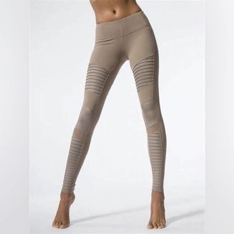 Alo Yoga Women's Tan Moto Leggings Size XS - $40 - From Sarah
